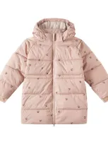 Konges Slojd Kids' Nuka Floral Hooded Jacket In Pink