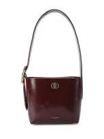 Kurt Geiger Small Chelsea Bucket Bag In Medium Red