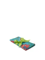 La Doublej Dinner Napkins Set Of 2 In Dragon Flower Turchese