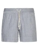 La Paz Cotton Shorts In Blue