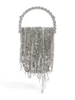 L'alingi Beaded Eternity Clutch Bag In Neutral