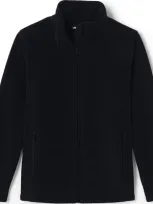 Lands' End Kids Mid-weight Fleece Jacket In Black