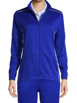 Lands' End School Uniform  Active Track Jacket In Cobalt