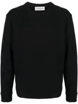 Lanvin Photograph-print Long-sleeve Sweatshirt In Black