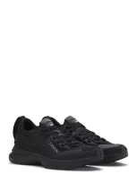 Lanvin Women's L-i Mesh Sneakers In Black/black