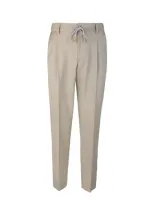 L.b.m 1911 Pantalone In Lana Beige In 02