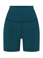 Left On Friday Super Moves Nylon-lycra Shorts In Dark Green