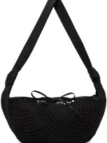 Lemaire Black Filt Edition Croissant Bag In Bk999 Black