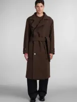 Lemaire Coat In Brown