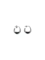 Lemaire Curved Mini Drop Earrings Accessories In Silver