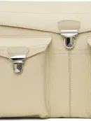 Lemaire Off-white Week-end Gear Bag In Wh009 Ivory