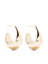 Lemaire Orecchini Curved Mini In Gold