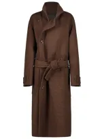 Lemaire Coat In Brown