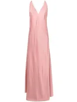 Lethicia Bronstein Lethicia Satin Gown In Pink