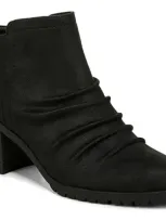 Lifestride Maeve Bootie In Black Faux Leather