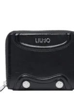 Liu •jo Logo Wallet In Black