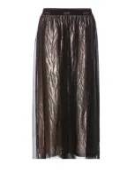 Liu •jo Animal-print Midi Skirt In Braun