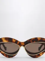 Loewe Cat-eye Sunglasses In Havana Acetate And Metal In Brown