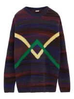 Loewe Jacquard-design Sweater In Green