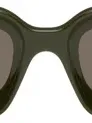 Loewe Khaki Rectangular Sunglasses In Black