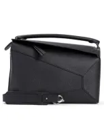 Loewe Large Puzzle Bag In Black