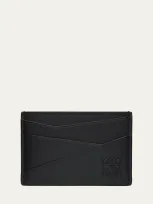 Loewe Logo Embossed Card Holder In Black