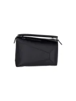 Loewe 'puzzle' Shoulder Bag In Black  