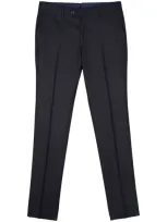 Luigi Bianchi Wool Trousers In Blue