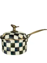 Mackenzie-childs Courtly Check Saucepan In Black