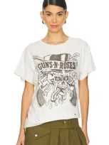 Madeworn Guns N Roses Tee In 复古白色