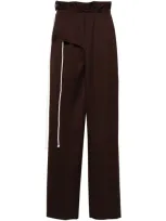 Magliano Huge Tailored Trousers In Brown