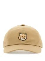 Maison Kitsuné Cappello Baseball Bold Fox Head 6 P In Gray