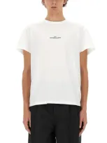 Maison Margiela Distorted Logo T-shirt In White