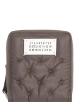 Maison Margiela Glam Slam Embroidered Wallet In Grey