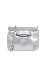 Maison Margiela Glam Slam Mini Shoulder Bag In Silver