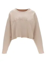 Maison Margiela Logo Embroidery Sweatshirt In Neutrals