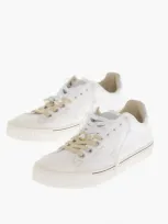 Maison Margiela Mm22 Low-top Leather Sneakers With Raw Cut Details