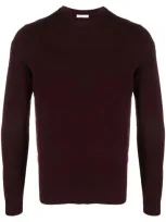 Malo Bordeaux Virgin Wool Jumper In Burgundy