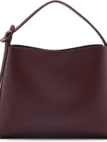 Mango Mini Shopper Buckle Bag Burgundy