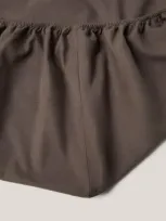 Mango Home Fitted Sheet Chocolate In Gray