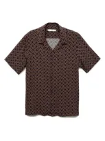 Mango Regular Fit Button-up Shirt In Brown