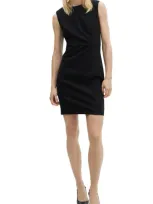 Mango Roma Knit Sheath Dress In Black