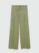 Mango Teen Trousers Khaki