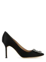 Manolo Blahnik Hangisi_fmc Lanza Clava 090-40 Nd  Female In Black