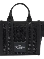 Marc Jacobs Embellished Mini Tote Bag In Black