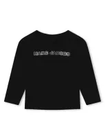 Marc Jacobs Kids' Logo T-shirt In Black