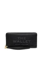 Marc Jacobs The Continental Zipped Wallet In Black