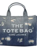 Marc Jacobs The Denim Medium Rip And Repair Tote Bag In Yellow