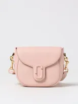 Marc Jacobs The J Marc Bag In Leather In 粉末色