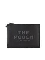 Marc Jacobs The Leather Pouch Schwarze Tasche In Black